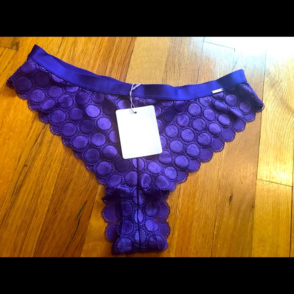 Savage x Fenty Mod on the Moon Brazilian Size L Blue Dragonfly NWT